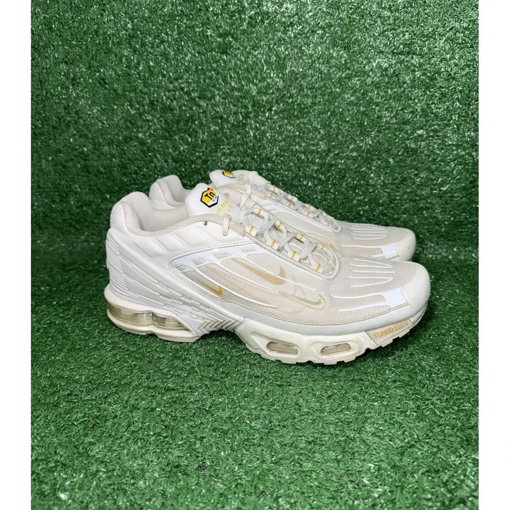 Nike Air Max Plus III‎ White Tuned Running Shoes Comfort Sneakers Mens Size 9
